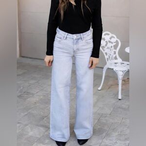 Amazon Women's Light Blue Flare Jeans